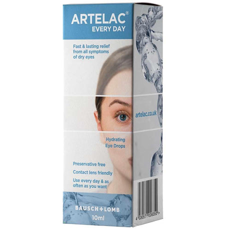 Artelac Everyday Hydrating Eye Drops 10ml – soothes and hydrates dry, irritated eyes