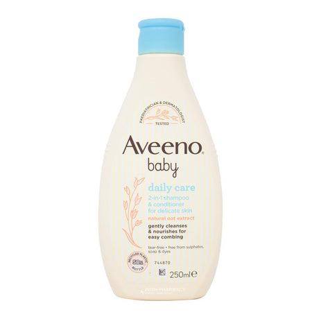 Aveeno Baby Daily Care 2-in-1 Shampoo & Conditioner 250ml – for healthy, well-nourished hair