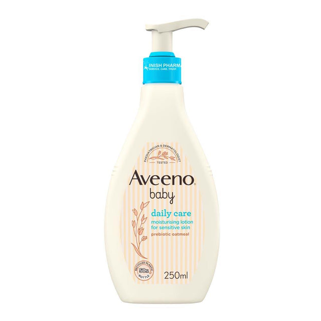 Aveeno Baby Daily Care Moisturising Lotion 250ml – a gentle, skin-safe essential for baby care