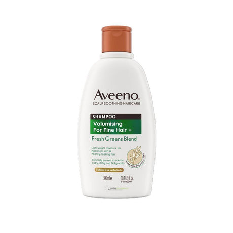 Aveeno Volumizing Fresh Greens Shampoo 300ml – gently cleanses and nourishes all hair types