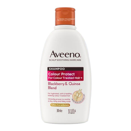 Aveeno Colour Protect Blackberry & Quinoa Shampoo 300ml – protects and prolongs colour-treated hair