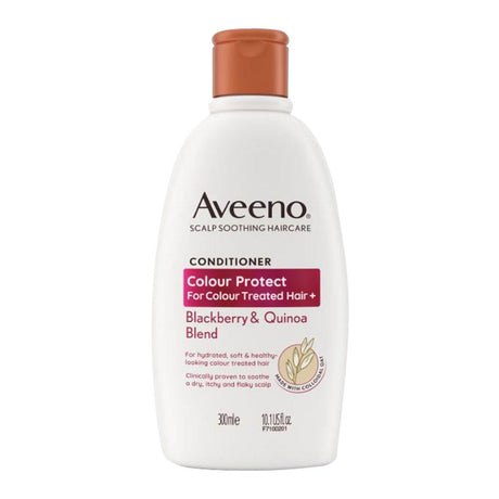 Aveeno Colour Protect Blackberry & Quinoa Conditioner 300ml – protects and prolongs colour-treated hair