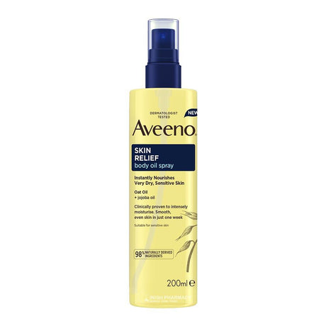 Aveeno Skin Relief Body Oil Spray 200ml – colloidal oats for soothing skin care