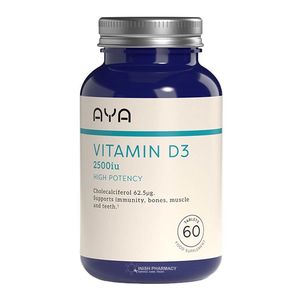 AYA Vitamin D3 2500iu Tablets 60 Tablets