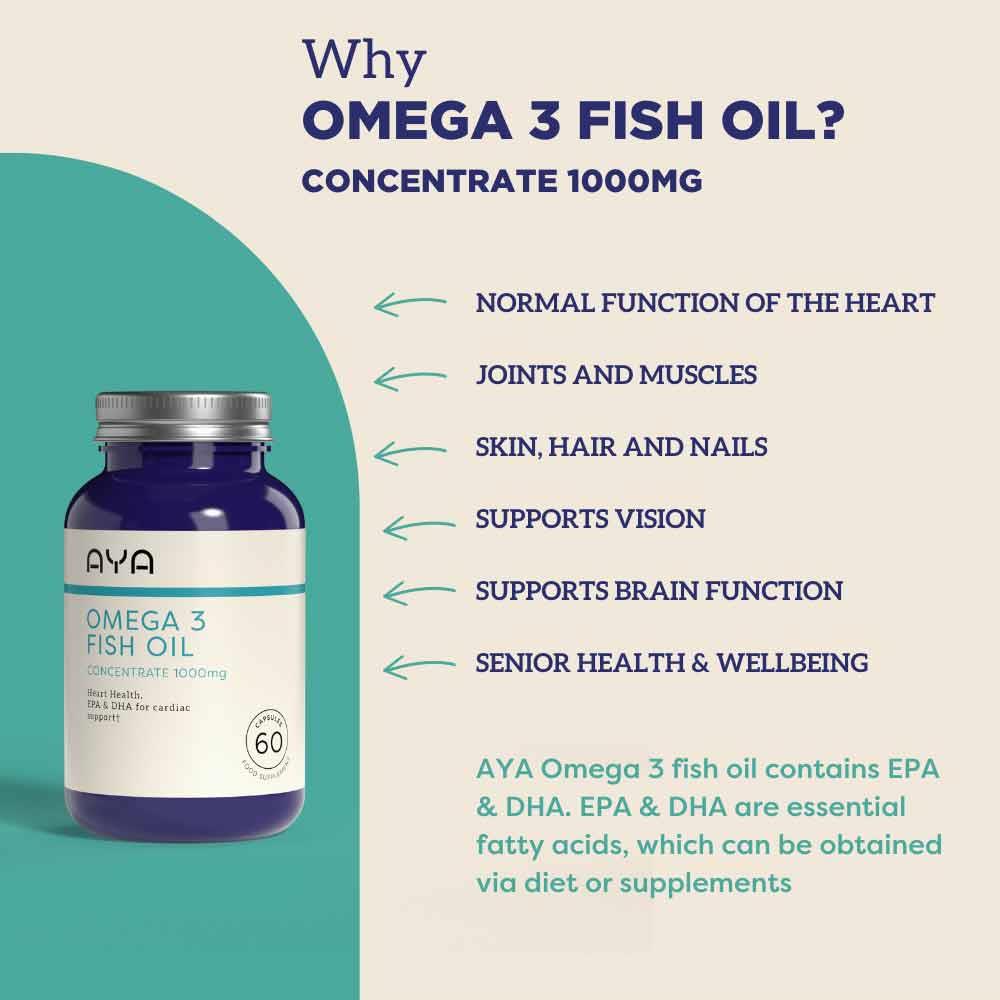 AYA Omega 3 Fish Oil 60 Capsules