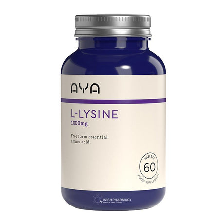 AYA L-Lysine 1000mg Tablets 60 Pack – L-lysine to support immune health and collagen production