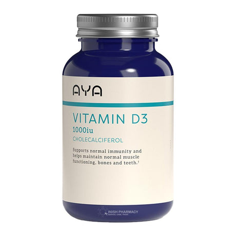 AYA Vitamin D3 1000iu Tablets 90 Pack – vitamin D3 to support bones, muscles and immunity