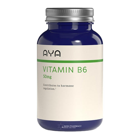AYA Vitamin B6 50mg Tablets 60 Pack – vitamin B for energy and nervous system support