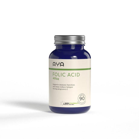 AYA Folic Acid 400ug Tablets 90 Pack – folic acid to support healthy early pregnancy