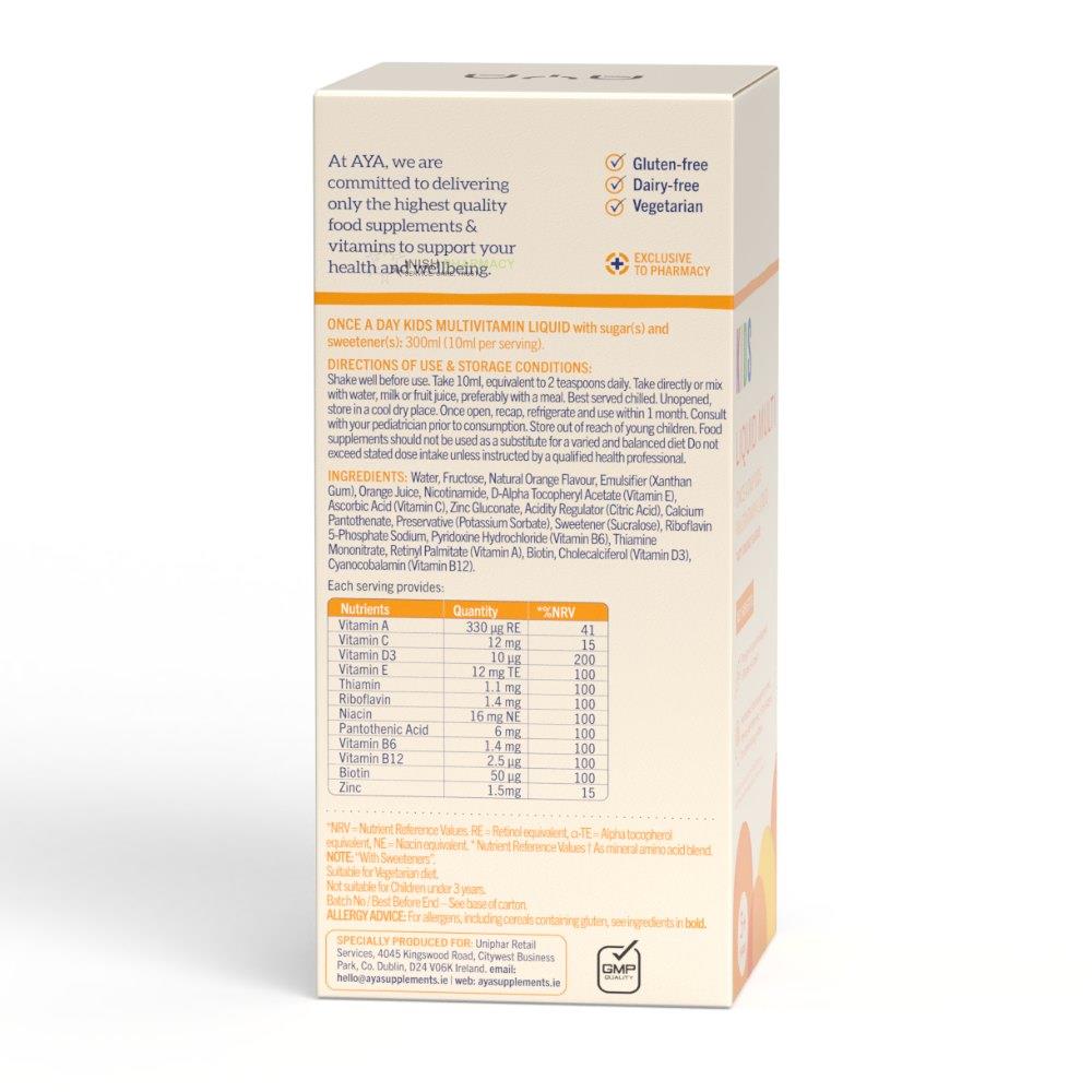 Aya Kids Multi-Vitamin Liquid Supplement 300ml