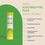 Aya Electrolytes Plus Lemon & Lime Flavour 20 Tablets
