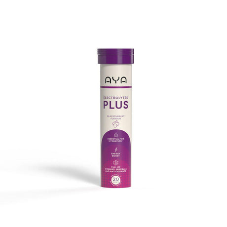 Aya Electrolytes Plus Blackcurrant Flavour 20 Tablets – to support everyday health and wellbeing