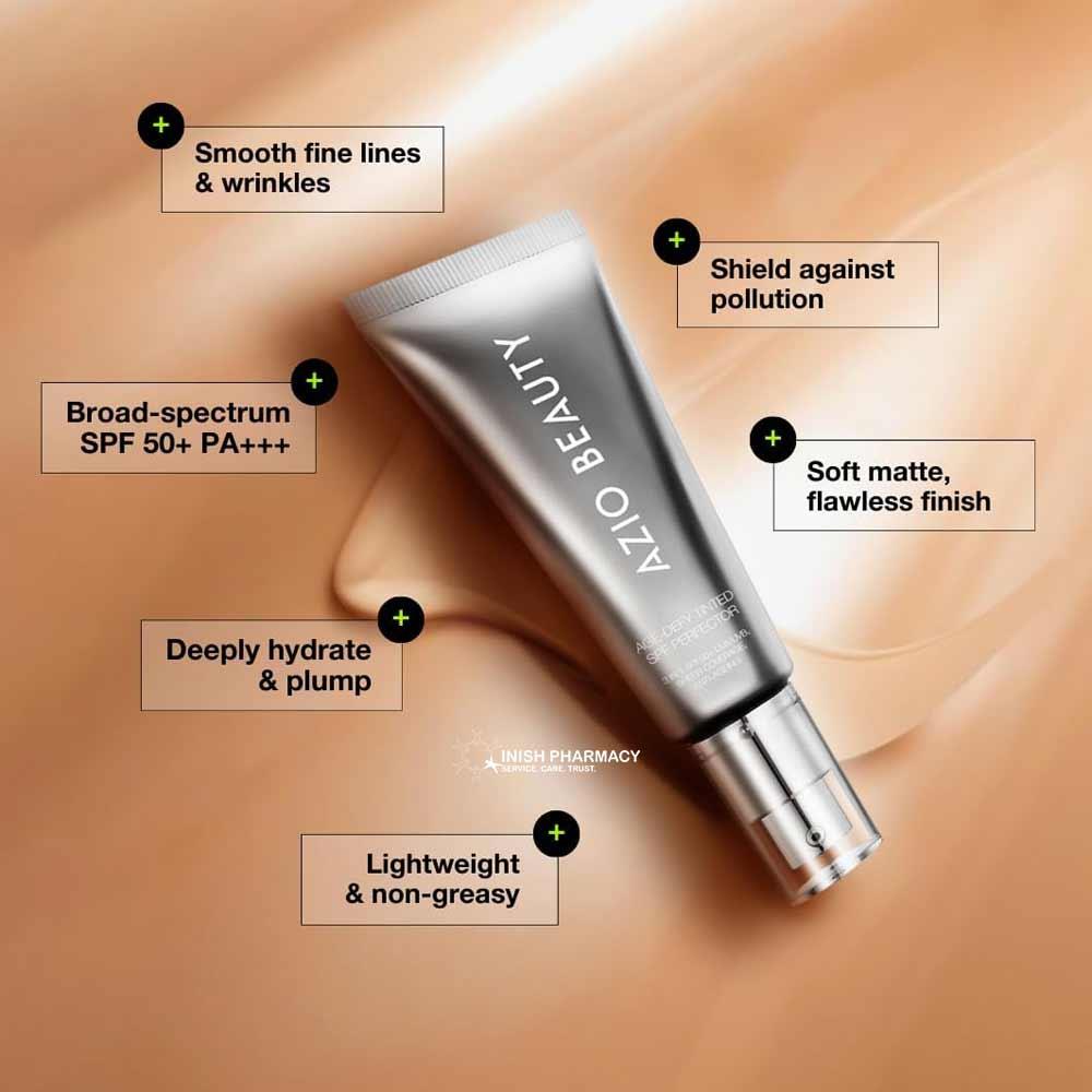 Azio Beauty Age-Defy Tinted SPF50 Perfector Light 35ml