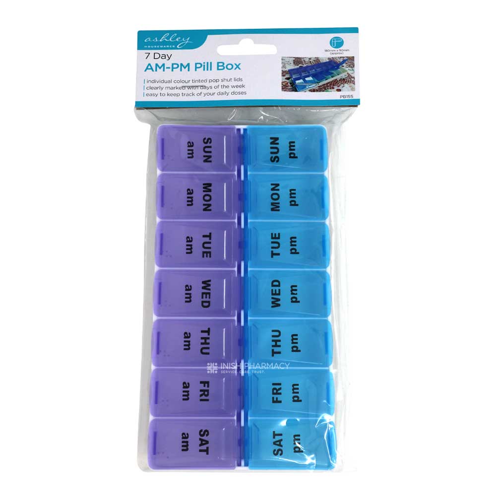 Ashley 7 Day AM-PM Pill Box – for everyday health and wellbeing