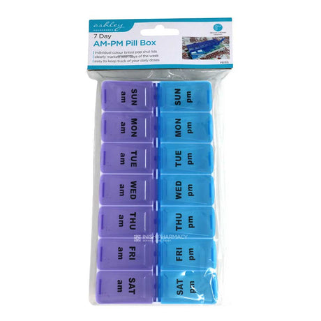 Ashley 7 Day AM-PM Pill Box – for everyday health and wellbeing