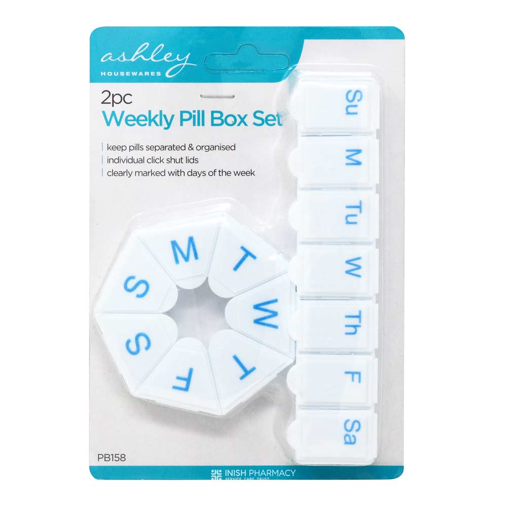 Ashley Weekly Pill Box Set