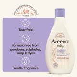 Aveeno Baby Calming Comfort Bedtime Bath & Wash For Delicate Skin 400ml