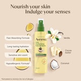 Aveeno Daily Moisturising Body Oil Spray Cocoa Butter Vanilla Scent 200ml