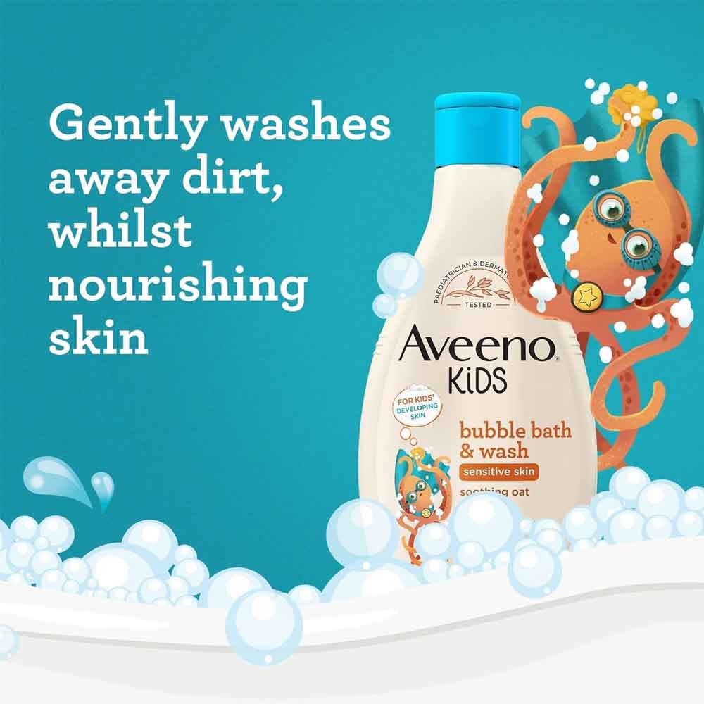 Aveeno Kids Bubble Bath & Wash 400ml