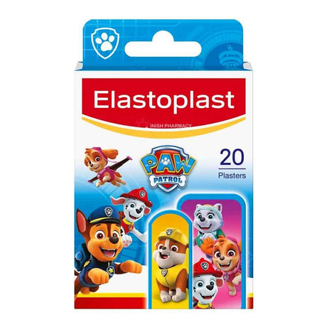 Elastoplast Kids Paw Patrol Plasters 20 Pack – protects cuts and grazes