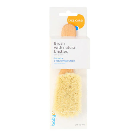 Babyono Natural Goat Hair Baby Brush – a gentle, skin-safe essential for baby care