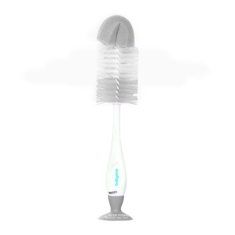 Babyono Brush For Bottles & Teats - Grey – a soft, natural-feel teat for easy bottle feeding