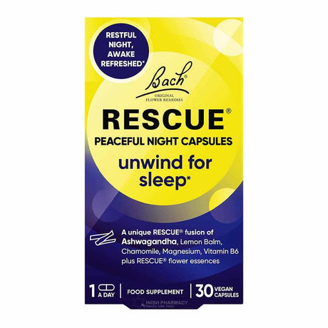 Bach Rescue Remedy Peaceful Night Capsules 30 Pack – Bach Rescue Remedy for emotional balance and calm