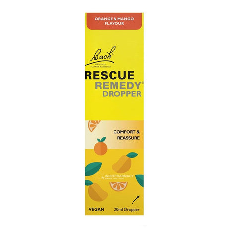 Bach Rescue Remedy Drops Orange & Mango 20ml – Bach Rescue Remedy for emotional balance and calm