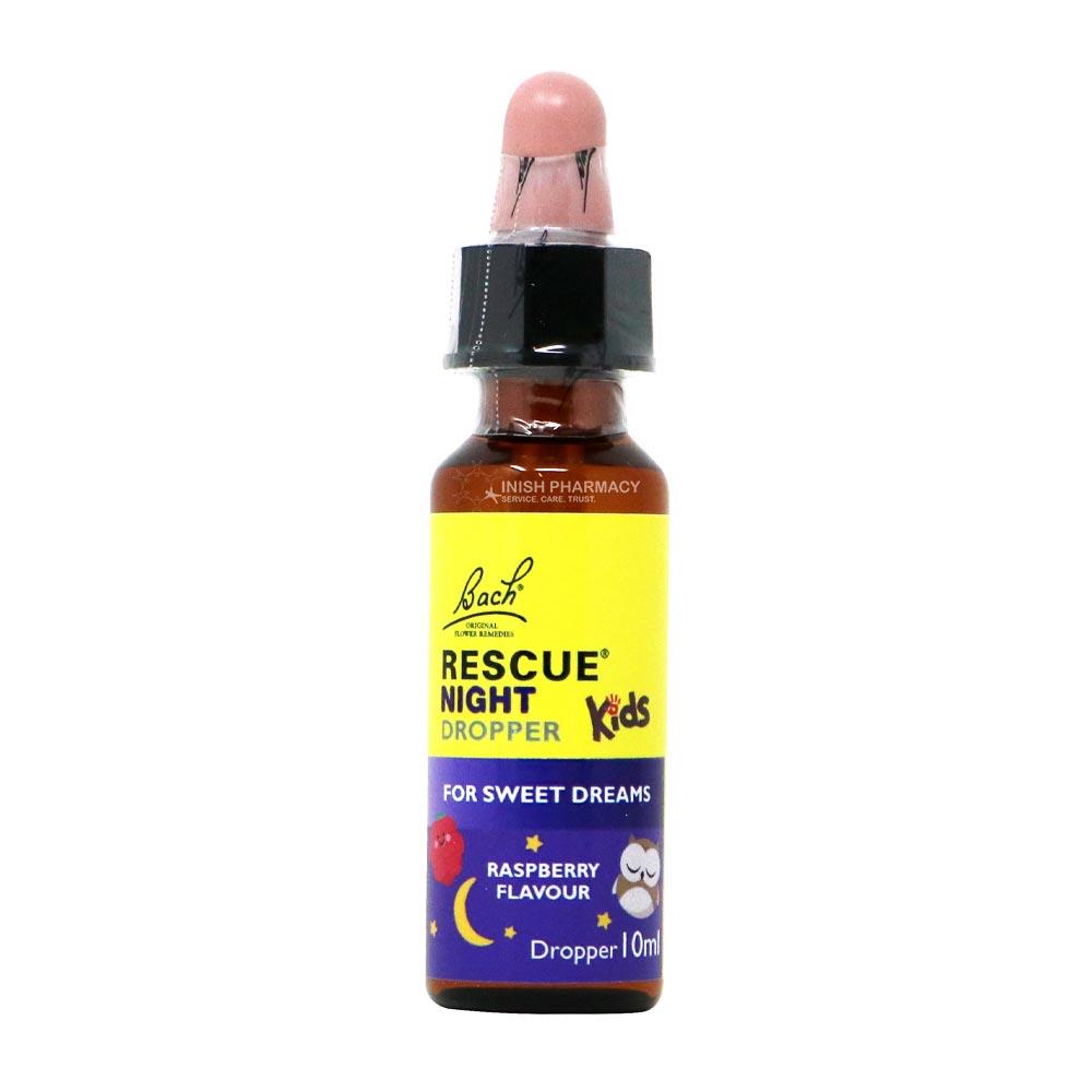 Bach Rescue Kids Remedy Night Dropper Raspberry 10ml