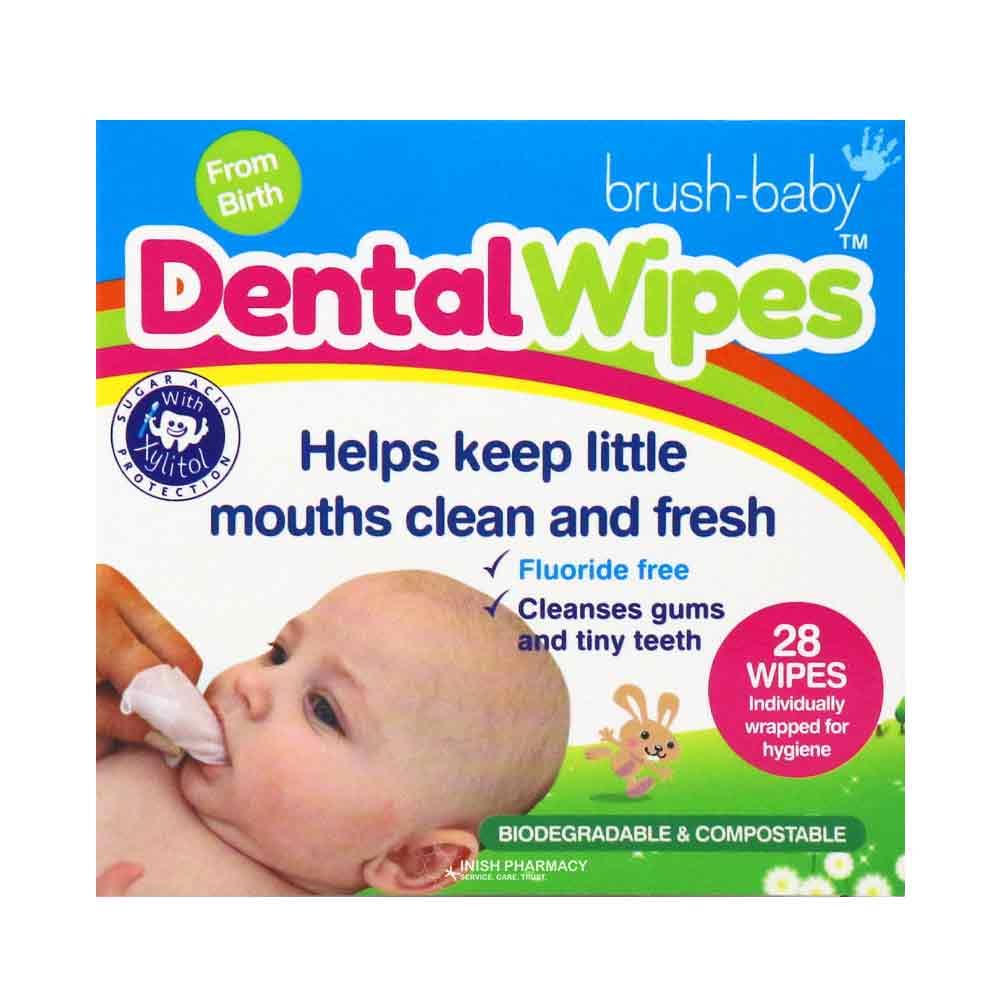 Brush-Baby Dental Wipes 28 Pack
