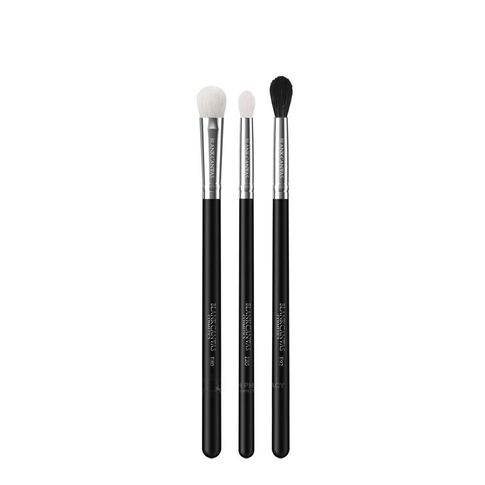 Blank Canvas Cosmetics One Stop Easy On The Eyes 3 Piece Brush Set