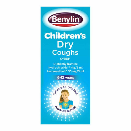 Benylin Children's Dry Coughs 6-12 Years 125ml – soothes and relieves persistent coughs