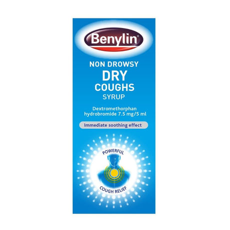 Benylin Dry Cough Syrup Non-Drowsy 125ml – soothes and relieves persistent coughs