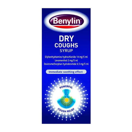 Benylin Dry Cough Syrup 125ml – soothes and relieves persistent coughs