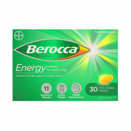 Berocca Film Coated Tablets 30 Pack – to support energy & mental focus