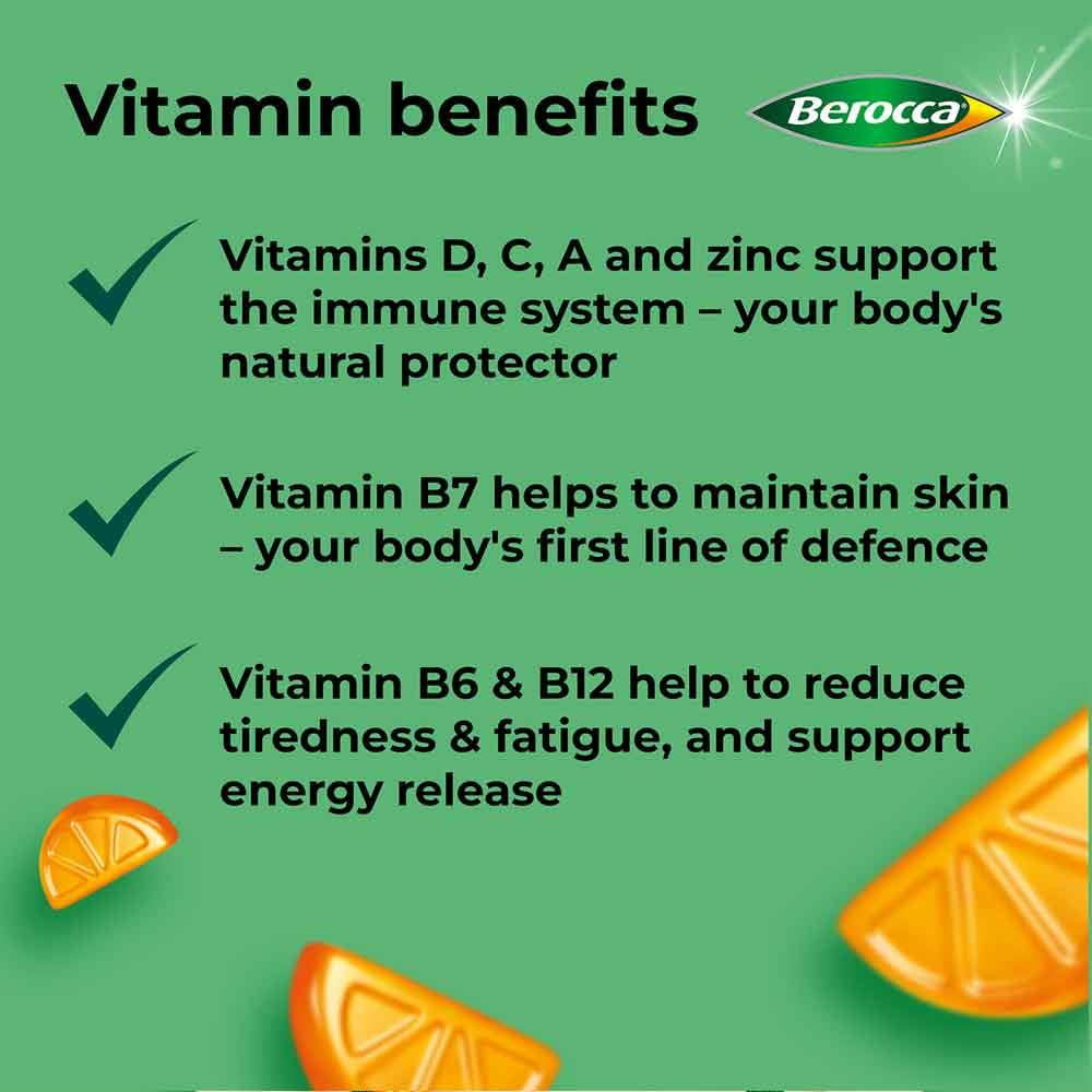 Berocca Immuno Orange Gummies 60 Pack