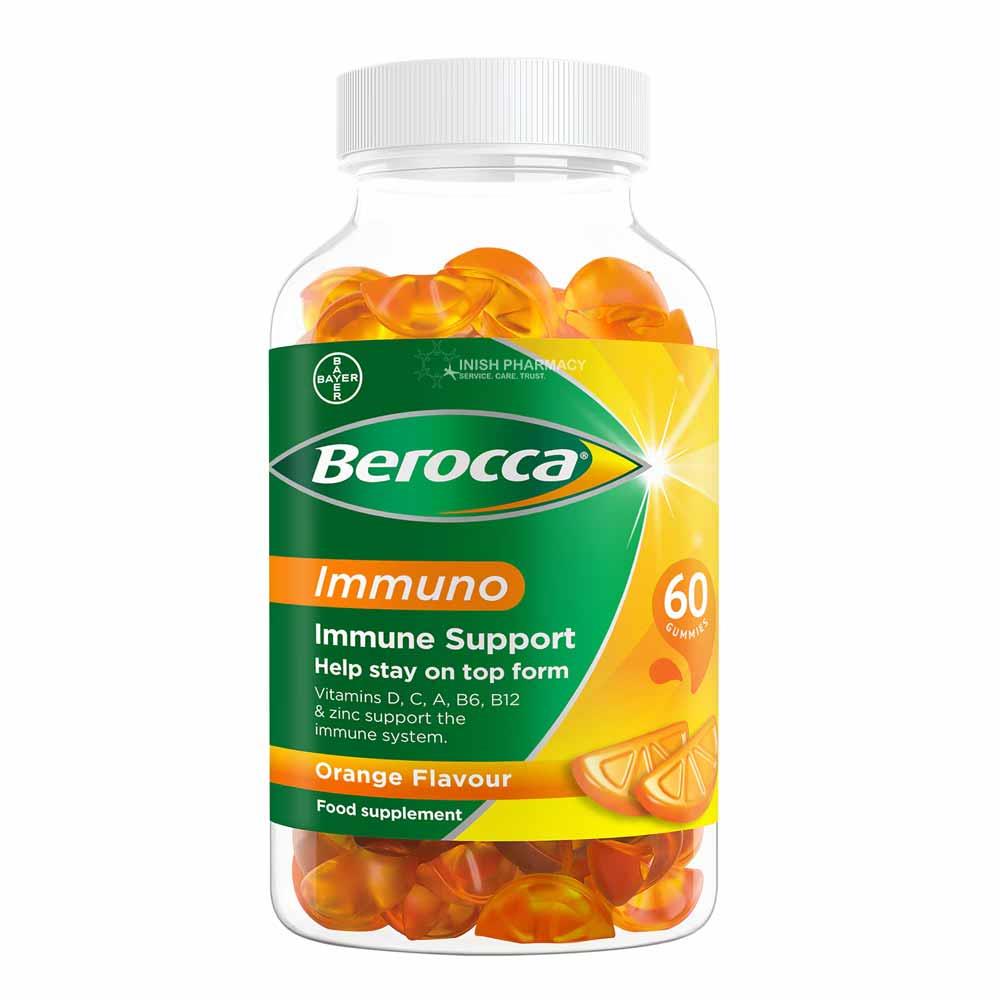 Berocca Immuno Orange Gummies 60 Pack