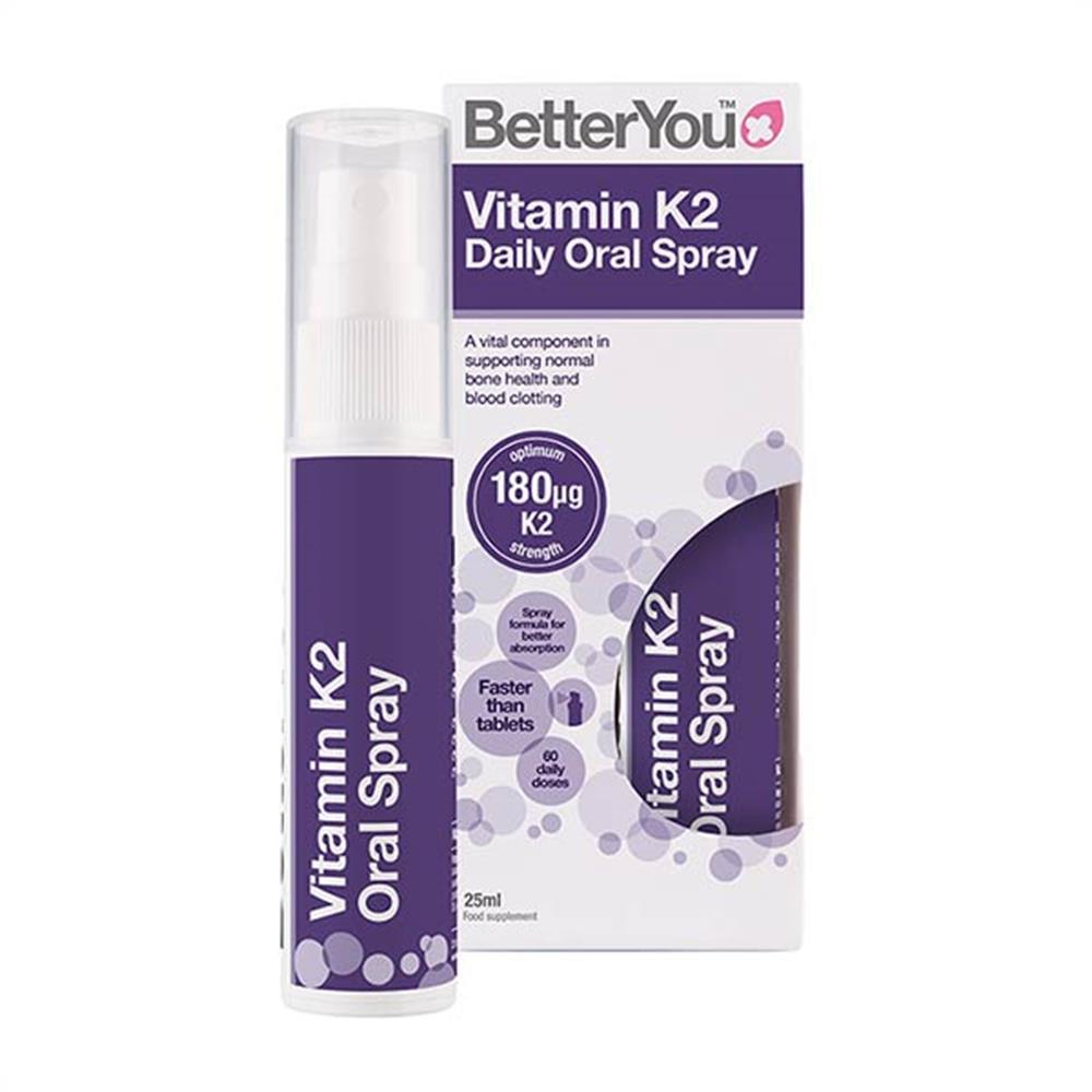 BetterYou Vitamin K2 180mcg Daily Oral Spray 25ml