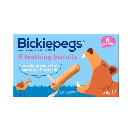 Bickiepegs Natural Teething Biscuits For Babies 6m+ – a soothing teether to ease teething discomfort
