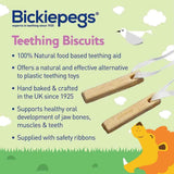 Bickiepegs Natural Teething Biscuits For Babies 6m+