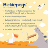 Bickiepegs Natural Teething Biscuits For Babies 6m+