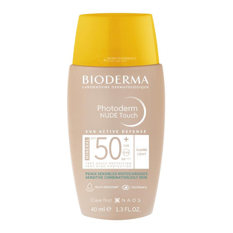 Bioderma Photoderm Nude Touch SPF50+  Light 40ml – broad-spectrum SPF for daily sun protection