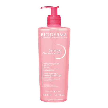 Bioderma Sensibio Gel Moussant Cleansing Foaming Gel 500ml – gently cleanses and refreshes skin