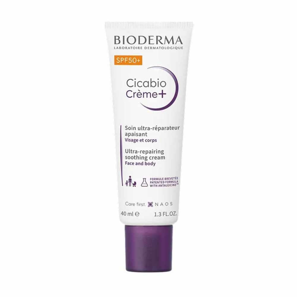Bioderma Cicabio SPF50+ Soothing Repairing Care 40ml – broad-spectrum SPF for daily sun protection