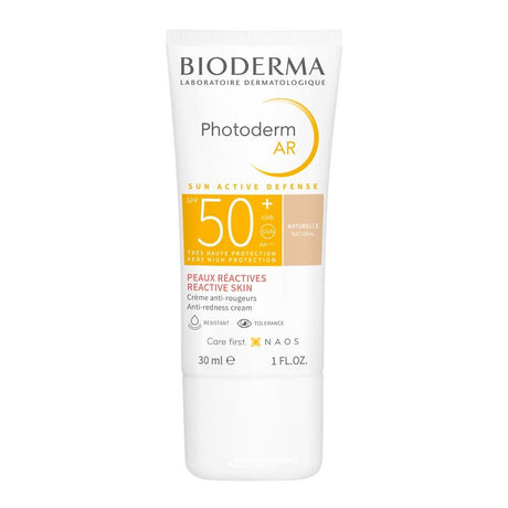 Bioderma Photoderm AR SPF 50+ Tinted Cream - Natural Colour 30ml – broad-spectrum SPF for daily sun protection
