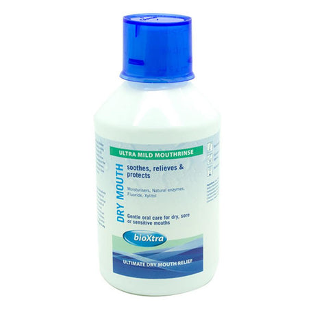 BioXtra Ultra Mild Mouthrinse For Dry Mouth 250ml – provides lasting dry mouth relief