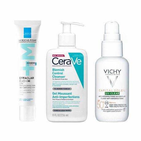 Dermatologist Recommended Blemish Control Skincare Bundle – helps clear and prevent acne breakouts