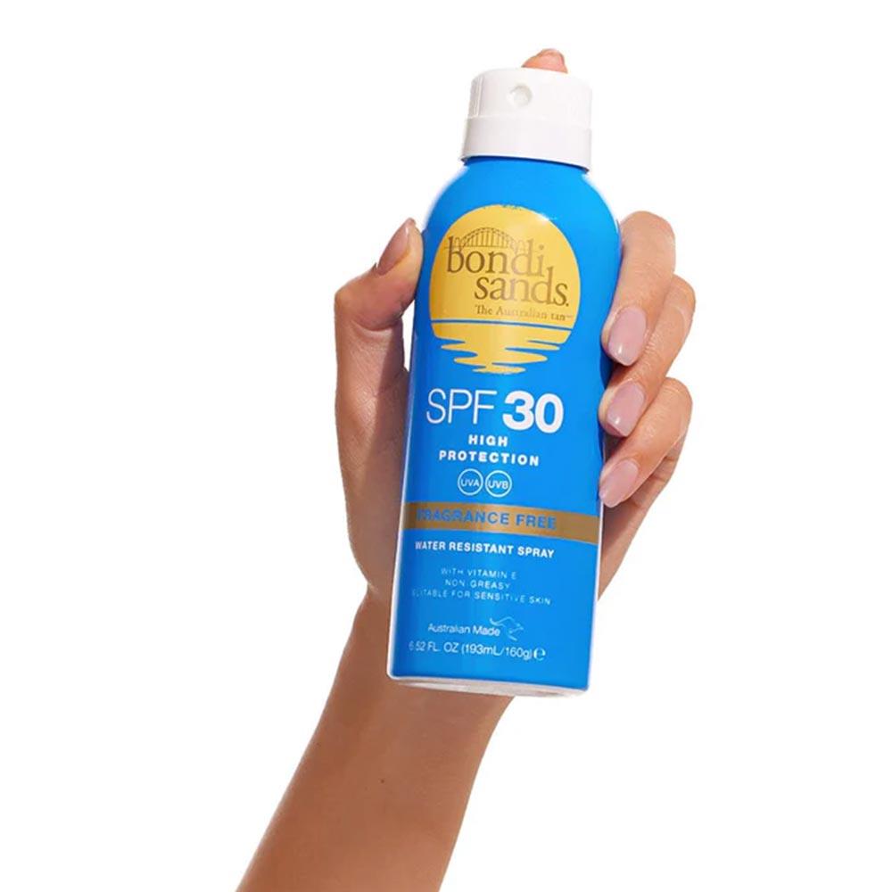 Bondi Sands Fragrance Free Aerosol Mist Spray  SPF 30 150ml