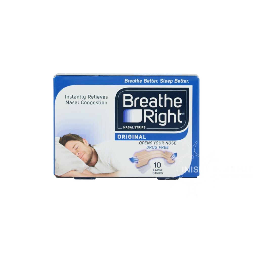 Breathe Right Original Nasal Strips Large 10 Pack