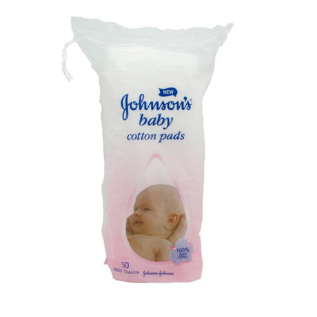 Johnsons Baby Cotton Pads 50 pack – a gentle, skin-safe essential for baby care
